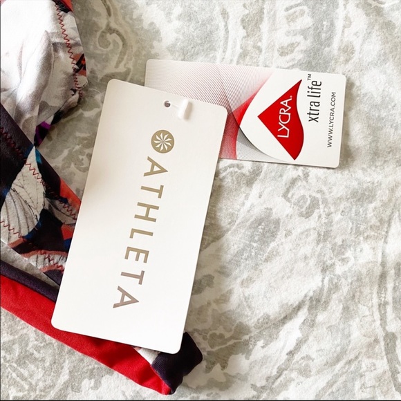 ATHLETA Piha Reversible Wrap Bikini Top XXS NEW NWT - Picture 3 of 9
